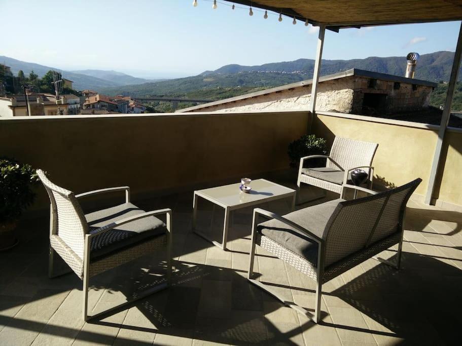 Villa Casa Torre Con Terrazza Panoramica Futani Esterno foto